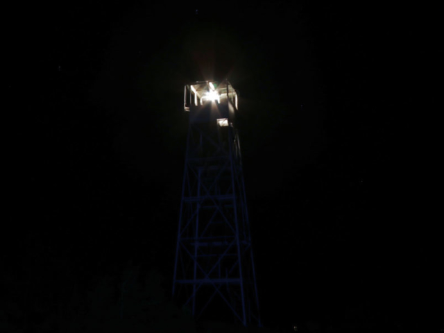 Hurricane Mountain Fire Tower Lighting